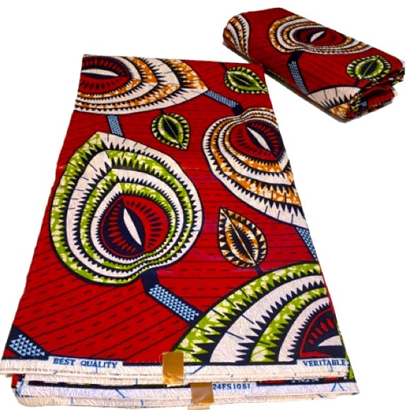 AFRICAN ANKARA FABRIC MATERIAL FOR CLOTH MAKING - Picture 2 of 2
